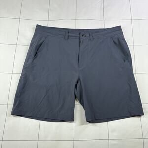 Genteal Shorts Mens Large Blue Gray Nylon Blend Dockside Performance Stretch